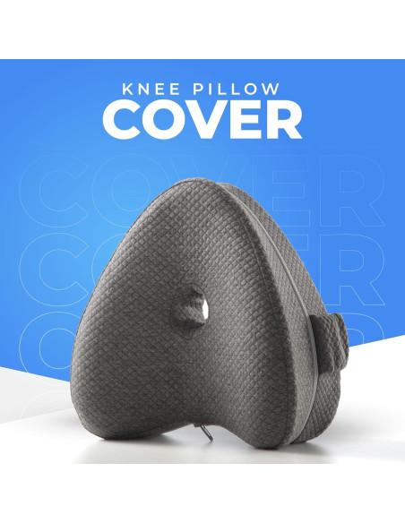 Funda de Almohada para Rodilla Tularis Gris con Cremallera