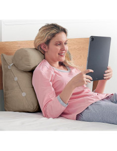 Cojín de Lectura Cheer Collection Cuña Ajustable Taupe 40x22cm 2