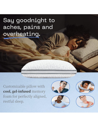 Almohada Coop Home Goods Eden Queen + Protector Microfibra