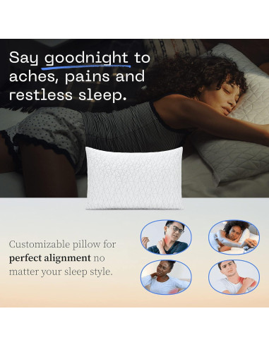 Almohada Coop Home Goods Eden Queen + Protector Microfibra