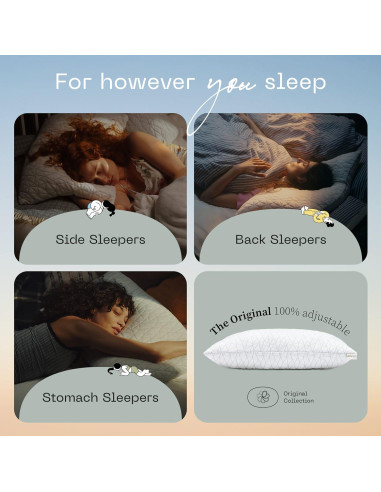 Almohada Coop Home Goods Eden Queen + Protector Microfibra