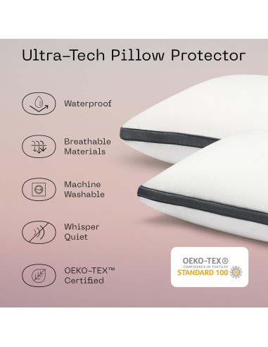 Almohada Coop Home Goods Eden Queen + Protector Microfibra
