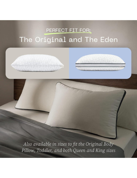 Almohada Coop Home Goods Eden Queen + Protector Microfibra