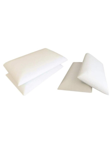 Almohadas de Espuma de Memoria Dogbed4less 4 Piezas Reina Blancas