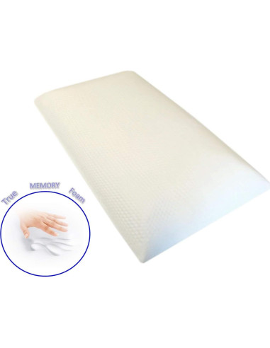 Almohadas de Espuma de Memoria Dogbed4less 4 Piezas Reina Blancas