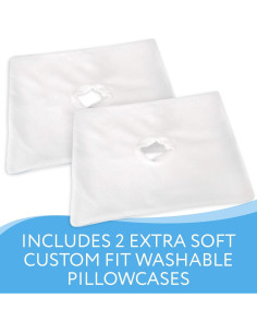 Almohada Viscoelástica para Oreja Impresa 35.5x48.3cm 2 Fundas 2