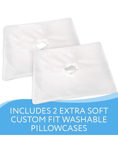 Almohada Viscoelástica para Oreja Impresa 35.5x48.3cm 2 Fundas