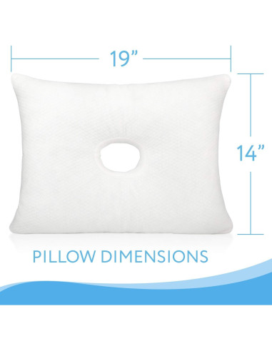 Almohada Viscoelástica para Oreja Impresa 35.5x48.3cm 2 Fundas