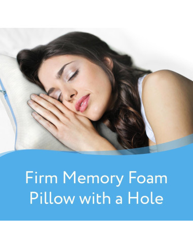 Almohada Viscoelástica para Oreja Impresa 35.5x48.3cm 2 Fundas