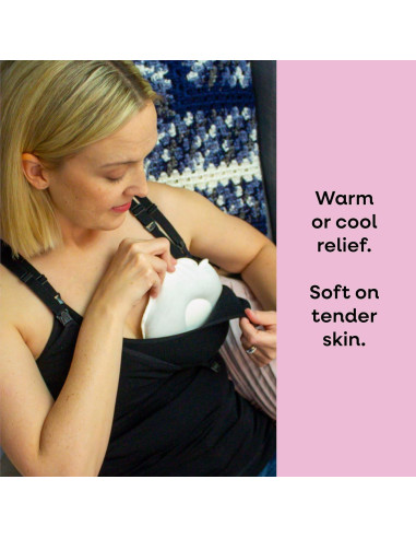 Almohadas de Lactancia Bamboobies 2 Piezas Reutilizables Calientes y Frías
