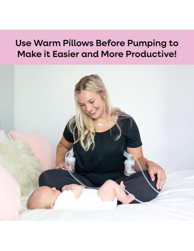 Almohadas de Lactancia Bamboobies 2 Piezas Reutilizables Calientes y Frías