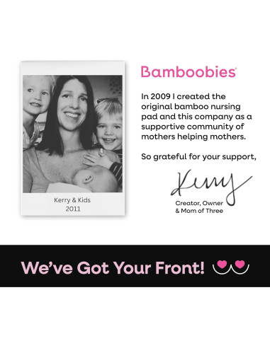 Almohadas de Lactancia Bamboobies 2 Piezas Reutilizables Calientes y Frías