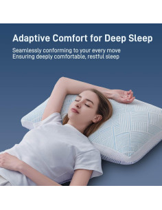 Almohada Ajustable Cotelovo Queen Viscosa Bambú Espuma Memoria 2