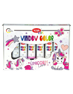 Juego de Color para Ventanas Viva Decor Unicornio 6 Colores 540 ml
