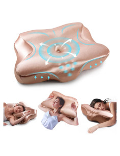 Almohada Cervical Ajustable MIMCAT Rosa Espuma de Memoria Refrigerante