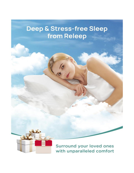 Almohada de Cuello Ajustable Releep Ergonómica Refrigerante