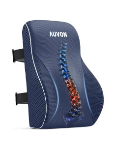 Almohada Lumbar AUVON Espuma de Memoria Ajustable Azul