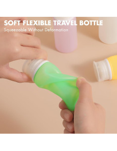 Conjunto de Botellas de Viaje Muslish 21 Piezas Silicona 2