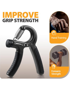 Entrenador de Fuerza de Agarre NIYIKOW 2 Pack 10-60kg Ajustable 2