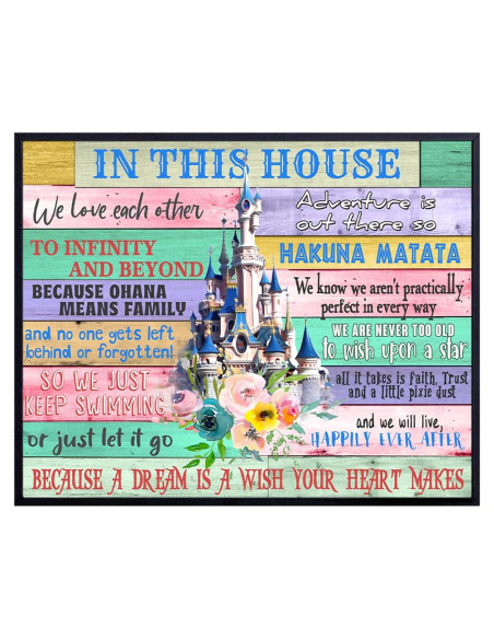 Arte de Pared Hakuna Matata 20x25 cm - Marco Roble Blanco