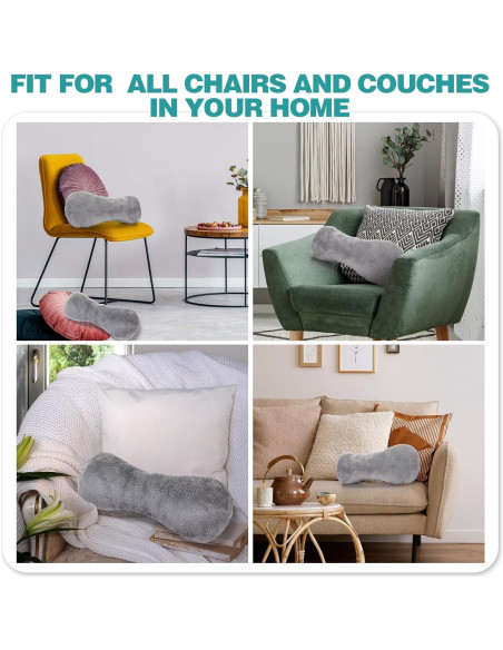 Almohada para el Cuello Colingmill Gris Ajustable 45.72x17.78cm