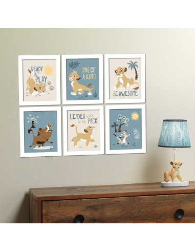 Arte de Pared Disney El Rey León Lambs & Ivy - Simba, Pumba, Timon