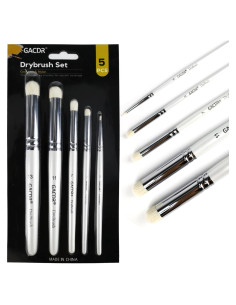 Set de 5 Pinceles Secos GACDR para Pintura de Miniaturas
