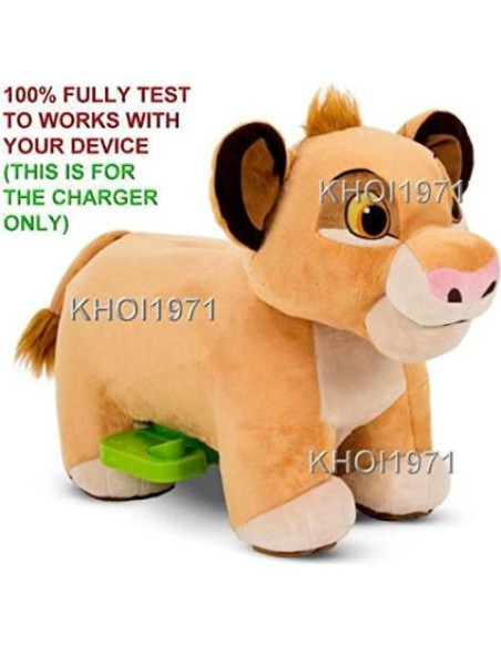 Cargador de pared KHOI1971 para Huffy El Rey León 6V