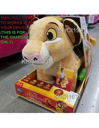 Cargador de pared KHOI1971 para Huffy El Rey León 6V