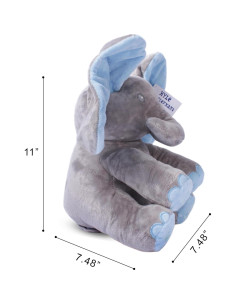 Elefante de Peluche Interactivo Dimple Kyle 30.48 cm Azul 2