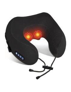 Masajeador de Cuello Shiatsu Yincook Portátil Calentado Negro