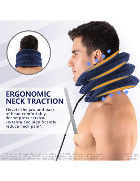 Dispositivo de tracción cervical inflable S - Alivio de dolor de cuello