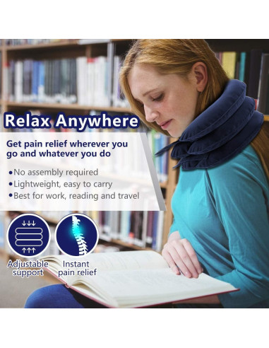 Dispositivo de tracción cervical inflable S - Alivio de dolor de cuello