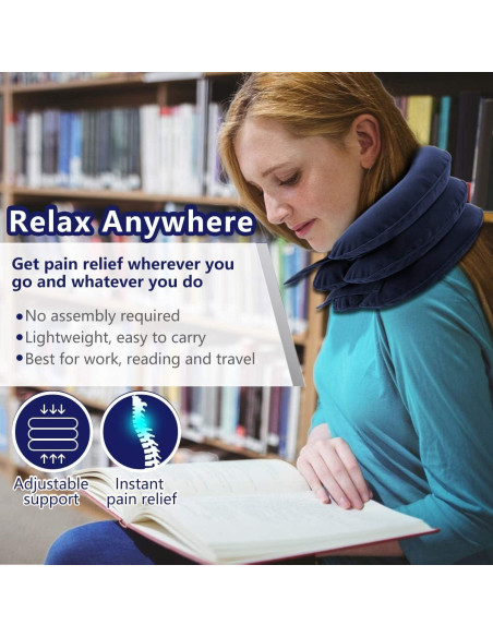 Dispositivo de tracción cervical inflable S - Alivio de dolor de cuello