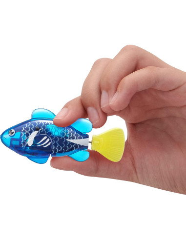 Robo Fish ZURU Pez Robótico Nadador Azul y Rojo 2 Piezas