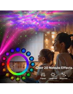 Proyector de Estrellas Soarling con 20 Efectos y Control Remoto 2