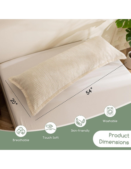 Almohada Corporal HIGOGOGO Espuma Viscoelástica 54x137 cm