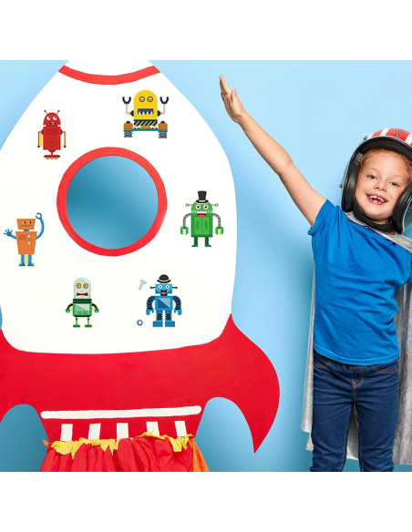 24 Hojas Stickers de Robot DaiUni para Niños Creativos