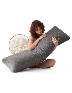 Almohada Corporal Decroom Espuma con Memoria 50.8x137.2 cm Gris