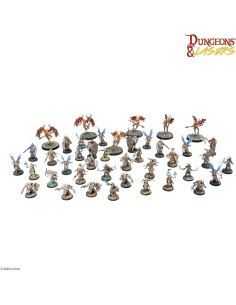 Conjunto de Miniaturas Dungeons & Lasers Archon 42 Modelos 28mm 2