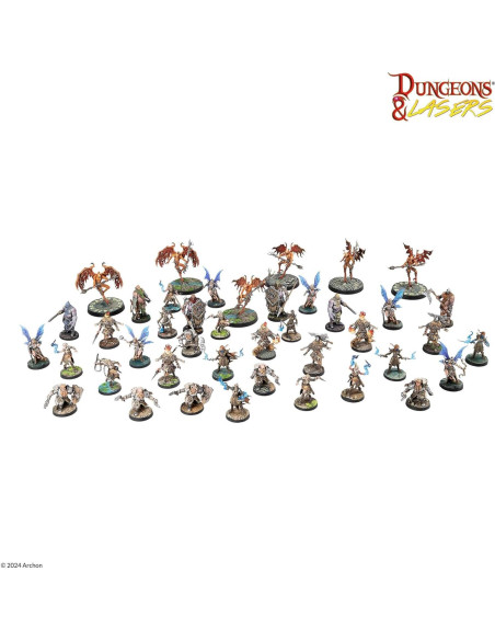 Conjunto de Miniaturas Dungeons & Lasers Archon 42 Modelos 28mm Conjunto de Miniaturas Dungeons & Lasers Archon 42 Modelos 28mm