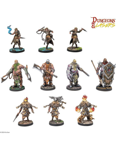 Conjunto de Miniaturas Dungeons & Lasers Archon 42 Modelos 28mm