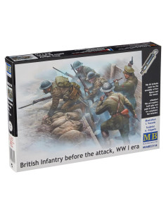 Set de Figuras 1/35 Infantería Británica Masterbox con Diorama
