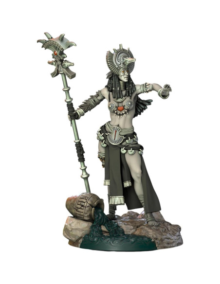 Miniaturas Sin Pintar TYL Bahiti Mun 32mm - Combo de 4