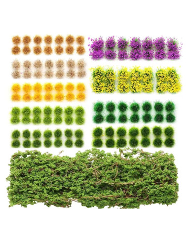 Kit de 126 Piezas de Césped Estático Spriplant para Dioramas