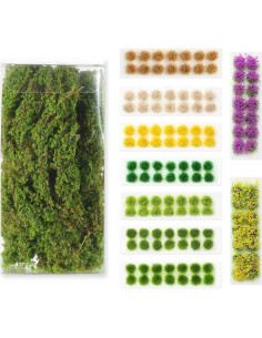 Kit de 126 Piezas de Césped Estático Spriplant para Dioramas 2