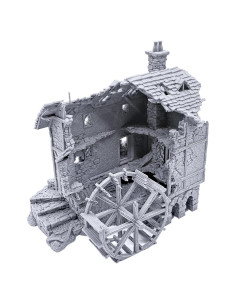 Molino de Agua Arruinado EnderToys para RPG y Wargames 28mm