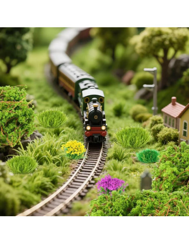 Kit de 126 Piezas de Césped Estático Spriplant para Dioramas