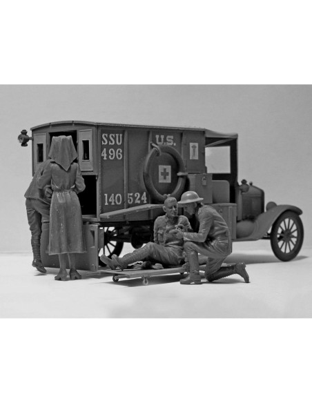 Figuras Militares de Plástico ICM 35694 - Médicos y Soldados WWI Figuras Militares de Plástico ICM 35694 - Médicos y Soldados WWI