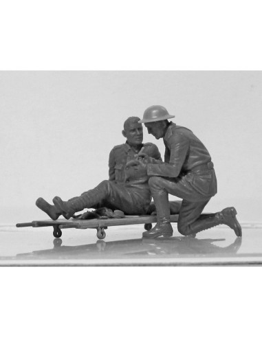 Figuras Militares de Plástico ICM 35694 - Médicos y Soldados WWI